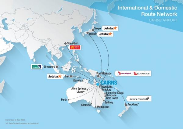 Route Map » Cairns Airport